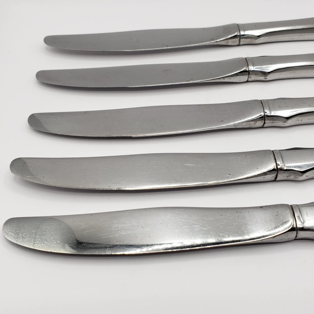 Oneida Community Stainless Paul Revere Modern Hollow Satin Knife 8½" (Set Of 5) - Picture 2 of 6